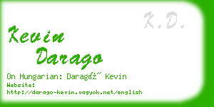 kevin darago business card